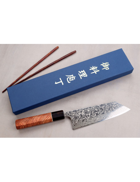 Masashi Yamamoto SLD damasco 16.5cm cuchillo bunka japonés hecho a mano