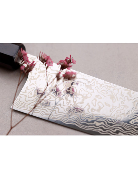 Masashi Yamamoto SLD damasco 16.5cm cuchillo bunka japonés hecho a mano