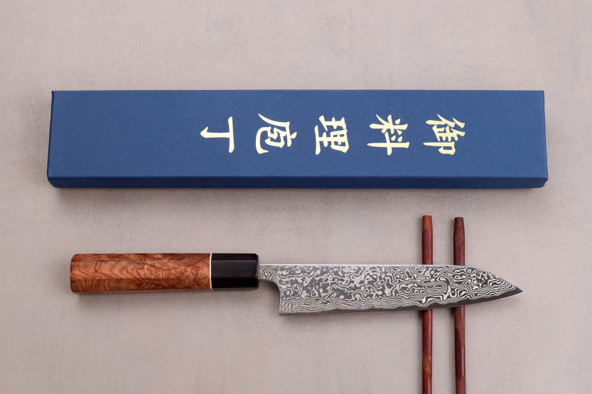 Masashi Yamamoto SLD damascus 15cm coltello universale giapponese fatto a mano