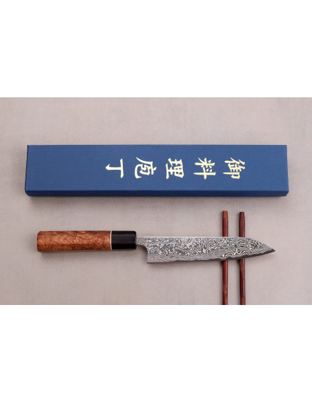 Masashi Yamamoto SLD damascus 15cm käsintehty japanilainen yleispuukko