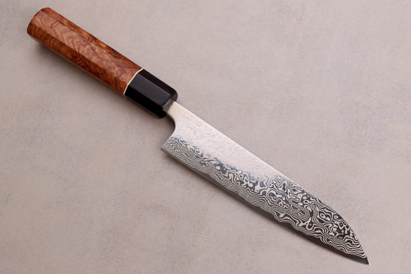Masashi Yamamoto SLD damascus 15cm käsintehty japanilainen yleispuukko