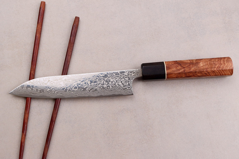 Universalmesser 15cm japanisch handgefertigt Masashi Yamamoto SLD damast