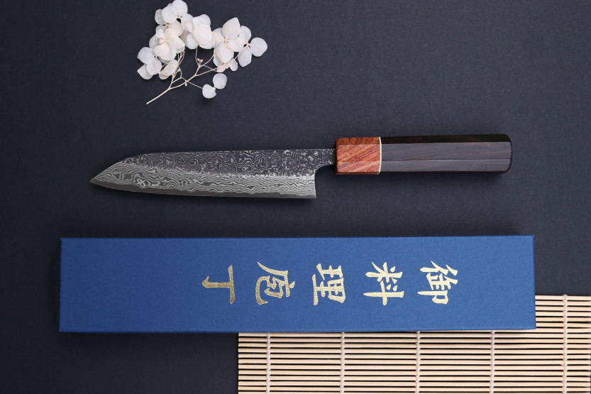 Masashi Yamamoto SLD Kuro damaskus 15 cm håndlavet japansk universalkniv