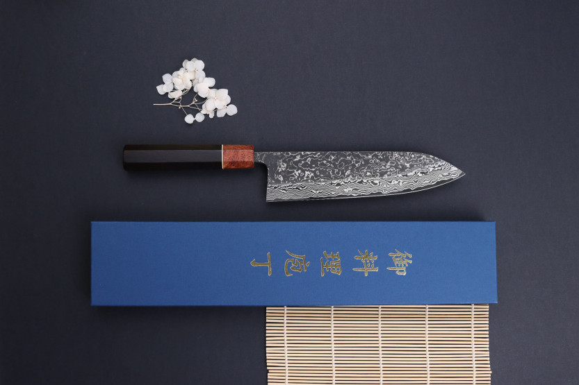 Masashi Yamamoto SLD Kuro damascus käsintehty 21cm gyuto veitsi