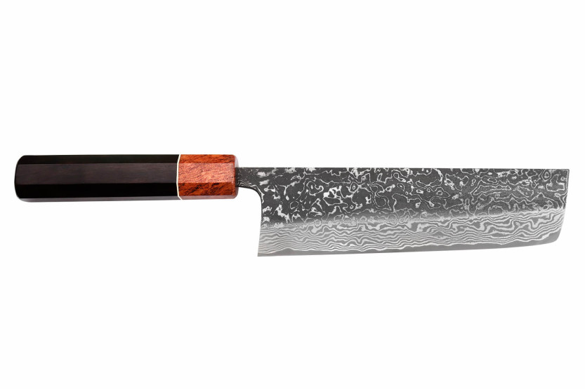 nakiri veitsi 16,5cm japonais artisanal Masashi Yamamoto SLD Kuro damas