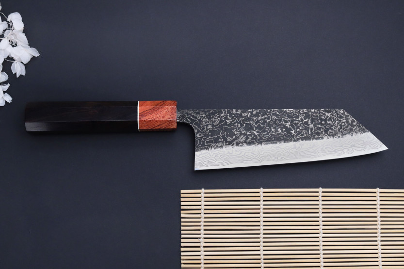 Masashi Yamamoto SLD Kuro Damasco 16.5cm Cuchillo bunka japonés hecho a mano