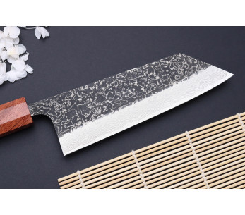 Masashi Yamamoto SLD Kuro damaskus 16,5 cm japansk handgjord bunka-kniv 2