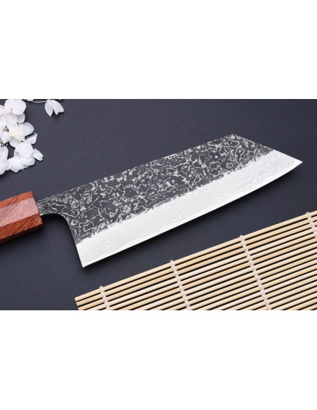 Masashi Yamamoto SLD Kuro damascus 16.5cm japanilainen käsintehty bunka veitsi