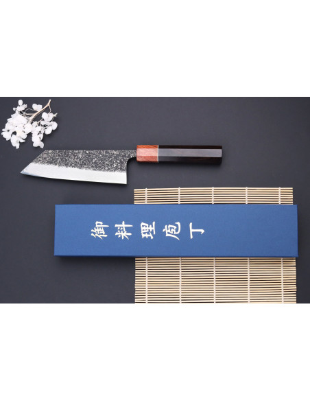 Masashi Yamamoto SLD Kuro damaskus 16,5 cm japansk håndlaget bunka-kniv