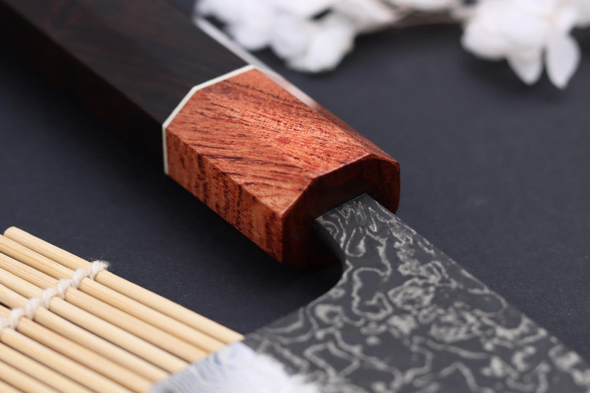 Masashi Yamamoto SLD Kuro damaskus 16,5 cm japansk håndlaget bunka-kniv