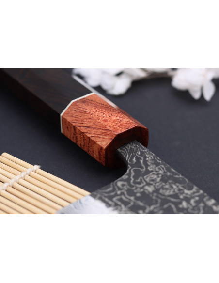 Masashi Yamamoto SLD Kuro damascus 16.5cm Japans handgemaakt bunka mes