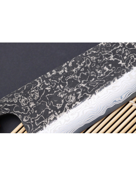 Masashi Yamamoto SLD Kuro damaskus 16,5 cm japansk håndlaget bunka-kniv