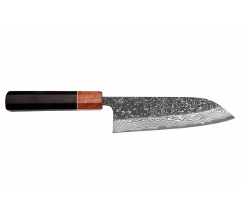 Masashi Yamamoto SLD Kuro damascus 16,5cm Japans santoku mes