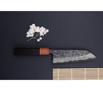 Masashi Yamamoto SLD Kuro damascus 16,5 cm japansk santokukniv 2