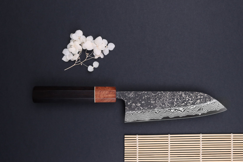 Masashi Yamamoto SLD Kuro damascus 16,5 cm japansk santokukniv