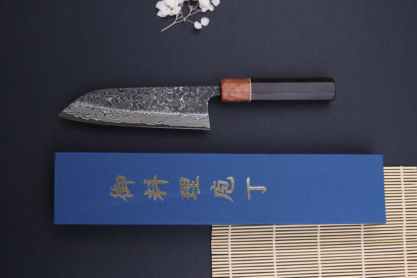 Masashi Yamamoto SLD Kuro damaskus 16,5 cm japansk santokukniv