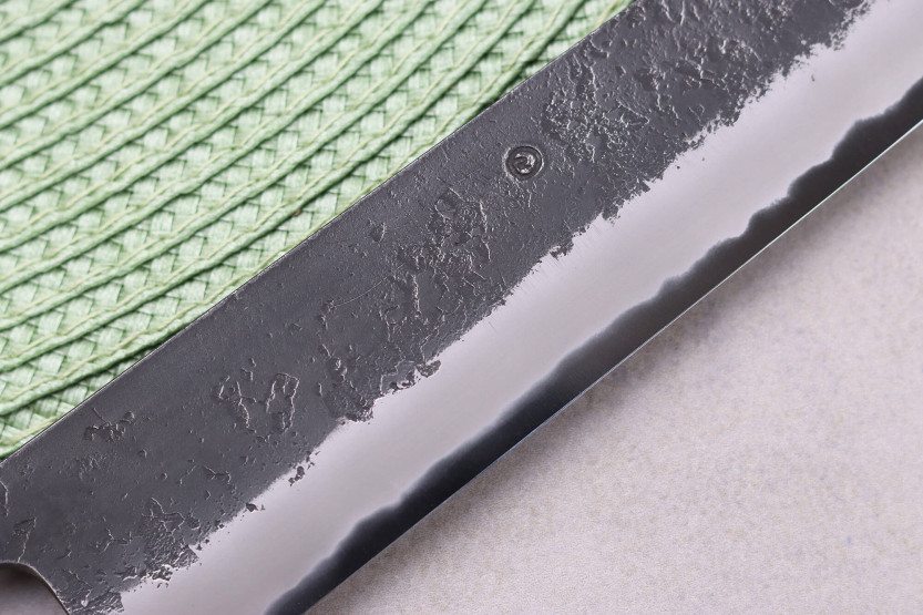 Masashi Yamamoto BS1 Preto Nashiji 24cm sujihiki faca japonesa feita à mão