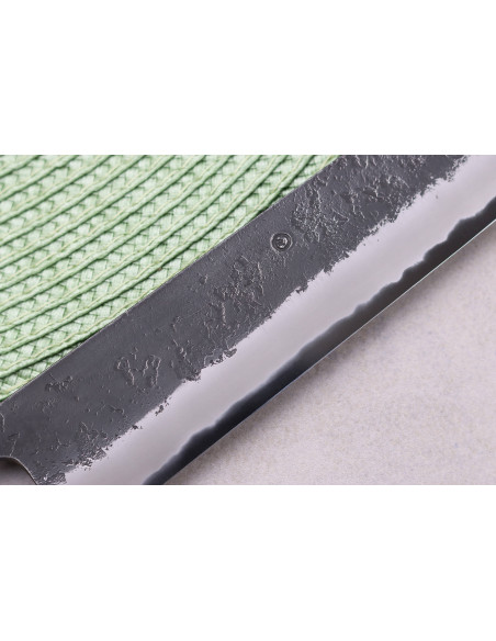 Masashi Yamamoto BS1 Black Nashiji 24 cm japansk håndlavet sujihiki-kniv