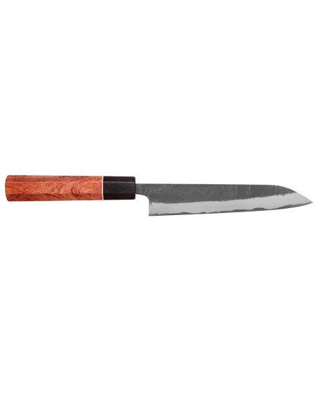 Masashi Yamamoto BS1 Negro Nashiji 15cm cuchillo universal japonés hecho a mano