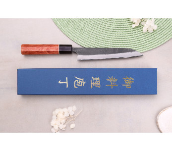Masashi Yamamoto BS1 Musta Nashiji 15cm käsintehty japanilainen yleispuukko 2