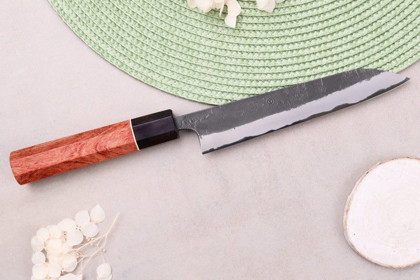 Masashi Yamamoto BS1 Black Nashiji 15cm handmade Japanese Universal knife