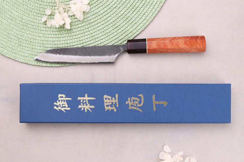 Masashi Yamamoto BS1 Black Nashiji 12 cm håndlavet japansk universalkniv