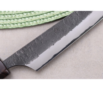 Masashi Yamamoto BS1 Musta Nashiji 12cm käsintehty japanilainen yleispuukko 2