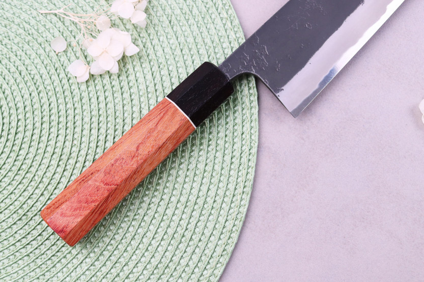 nakiri mes 16,5cm japans ambachtelijk Masashi Yamamoto BS1 Black Nashiji