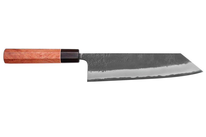 Cuchillo kiritsuke 21cm artesanal japonés Masashi Yamamoto BS1 Negro Nashiji