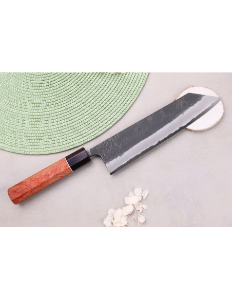 Kiritsuke-kniv 21 cm japansk håndverkskniv Masashi Yamamoto BS1 Black Nashiji