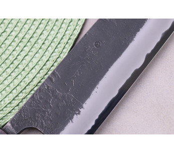 Coltello kiritsuke 21cm giapponese artigianale Masashi Yamamoto BS1 Nero Nashiji 2