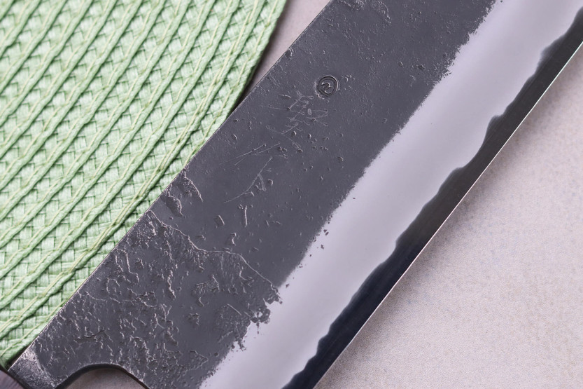 Kiritsuke mes 21cm japans ambachtelijk Masashi Yamamoto BS1 Black Nashiji