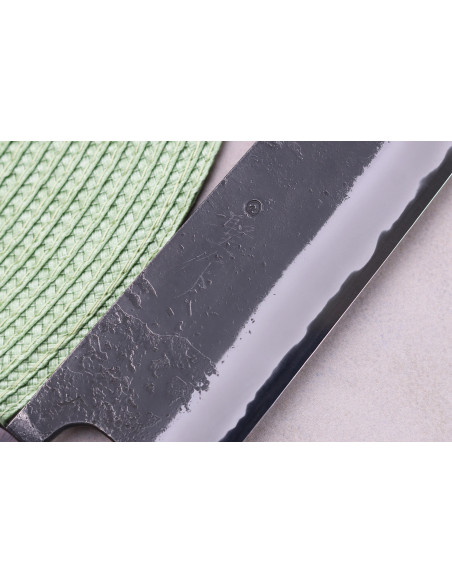 Kiritsuke veitsi 21cm japanilainen käsityöläis Masashi Yamamoto BS1 Musta Nashiji