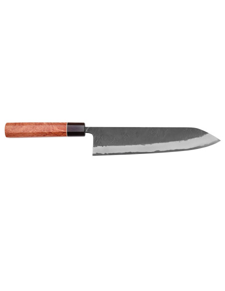 Masashi Yamamoto BS1 Musta Nashiji 24cm Japanilainen käsintehty gyuto veitsi