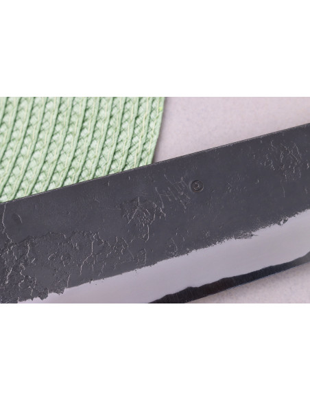 Masashi Yamamoto BS1 Musta Nashiji 24cm japanilainen käsintehty gyuto veitsi