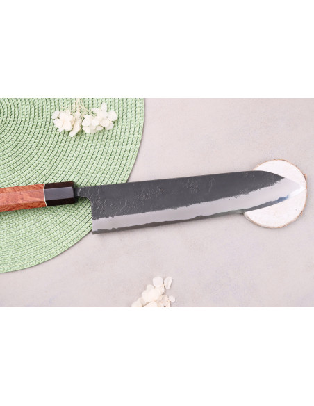 Masashi Yamamoto BS1 Black Nashiji 24 cm coltello giapponese gyuto fatto a mano