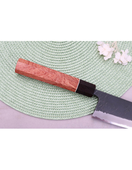 Masashi Yamamoto BS1 Black Nashiji 24cm Japanese handmade gyuto knife