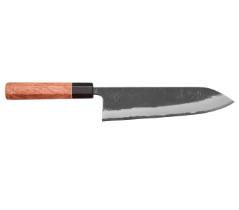 Masashi Yamamoto BS1 Black Nashiji 21cm japansk handgjord gyutokniv