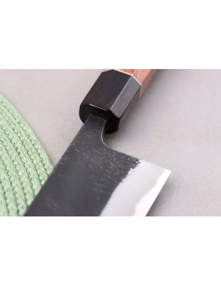 Masashi Yamamoto BS1 Black Nashiji 21cm japansk handgjord gyutokniv