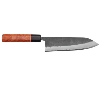 Masashi Yamamoto BS1 Musta Nashiji 18cm Japanilainen käsintehty gyuto veitsi