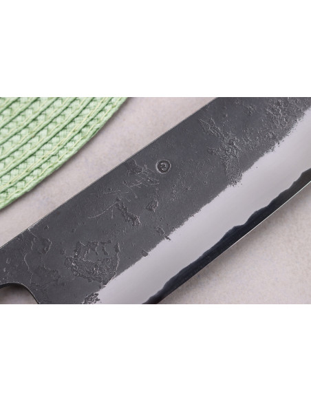 Masashi Yamamoto BS1 Black Nashiji 18cm coltello giapponese gyuto fatto a mano