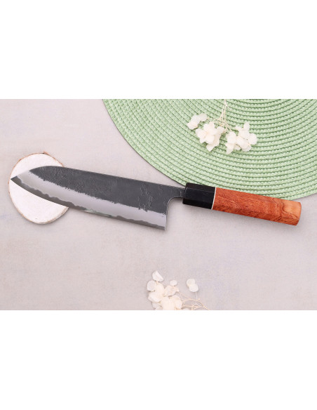 Masashi Yamamoto BS1 Black Nashiji 18cm coltello giapponese gyuto fatto a mano