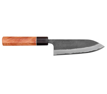 Masashi Yamamoto BS1 Musta Nashiji 15cm japanilainen käsintehty gyuto veitsi