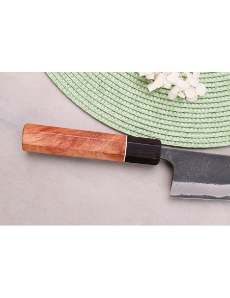 Masashi Yamamoto BS1 Black Nashiji 15cm Japanese handmade gyuto knife