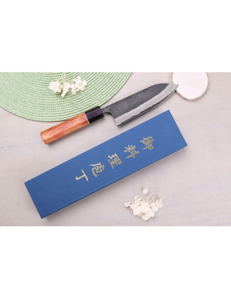 Masashi Yamamoto BS1 Black Nashiji 15cm japansk handgjord gyutokniv