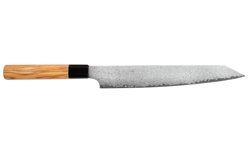 Cestello per ciliegie sujihiki 24cm giapponese artigianale Yuzo Damas VG10