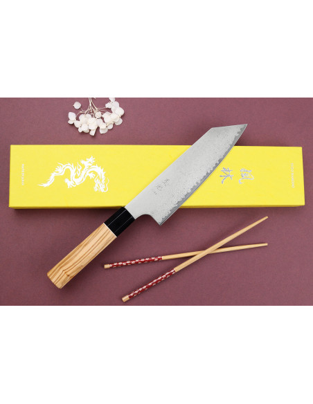 VG10 Yuzo Damascus 18cm Japanilainen bunka veitsi