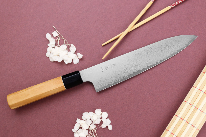 VG10 Yuzo Damascus 21cm handmade Japanese chef ' s knife