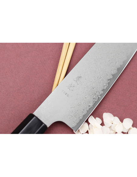 Kochmesser 21cm japanisch handgefertigt Yuzo Damaskus VG10