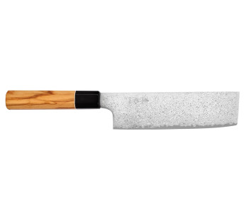 Faca Nakiri artesanal japonesa de 16,5 cm Yuzo Damas VG10